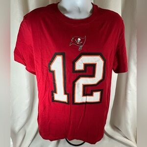 The Nike Tee Tampa Bay Buccaneers, Tom Brady number 12 shirt